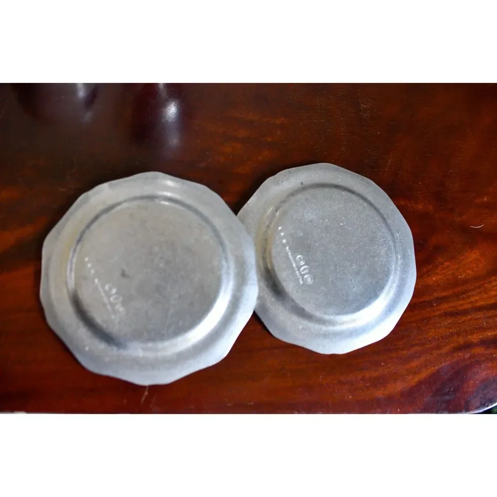 Wilton Armetale Pewter Bread Plates, Set of 2, 6 Inch, Columbia PA RWP